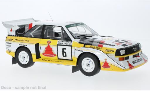Diecast model cars Audi Sport Quattro 1/18 IXO Sport quattro S1 E2 No.6 1000 Lakes Rally 1985 Audi Sport Quattro 1/18 IXO Sport quattro S1 E2 No.6 1000 Lakes Rally 1985 diecast model cars