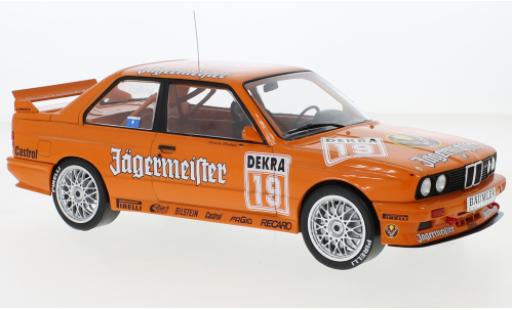 Bmw M3 1/18 IXO (E30) No.19 Jägermeister DTM Nuerburgring 1992 diecast model cars