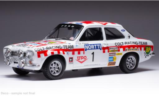Diecast model cars Ford Escort 1/18 IXO MK I RS 1600 No.1 1000 Lakes Rally 1974 Ford Escort 1/18 IXO MK I RS 1600 No.1 1000 Lakes Rally 1974 diecast model cars