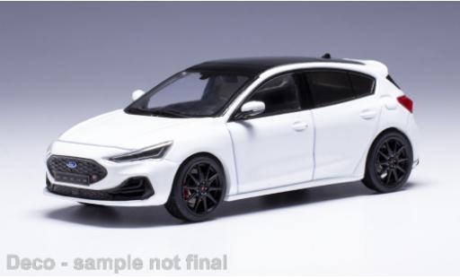 Ford Focus 1/43 IXO ST white 2022 diecast model cars