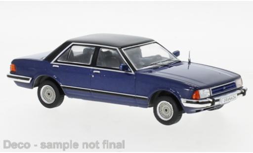 Diecast model cars Ford Granada 1/43 IXO MK II 2.8 GL metallise blue/black 1982 Ford Granada 1/43 IXO MK II 2.8 GL metallise blue/black 1982 diecast model cars