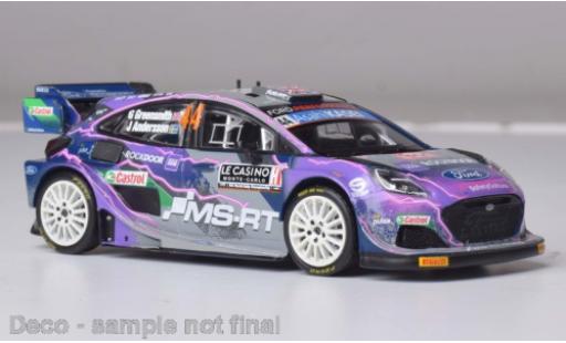 Diecast model cars Ford Puma 1/43 IXO Rally1 No.44 WRC Rally Monte Carlo 2022 Ford Puma 1/43 IXO Rally1 No.44 WRC Rally Monte Carlo 2022 diecast model cars