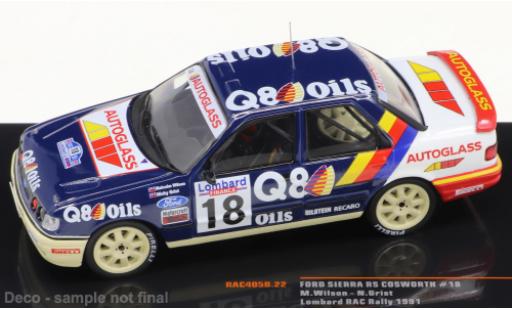 Diecast model cars Ford Sierra 1/43 IXO RS Cosworth No.18 Rallye RAC Lombard 1991 Ford Sierra 1/43 IXO RS Cosworth No.18 Rallye RAC Lombard 1991 diecast model cars