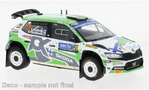 Diecast model cars Skoda Fabia 1/43 IXO Rally2 EVO No.20 Rallye WM Rallye Finnland 2022 Skoda Fabia 1/43 IXO Rally2 EVO No.20 Rallye WM Rallye Finnland 2022 diecast model cars