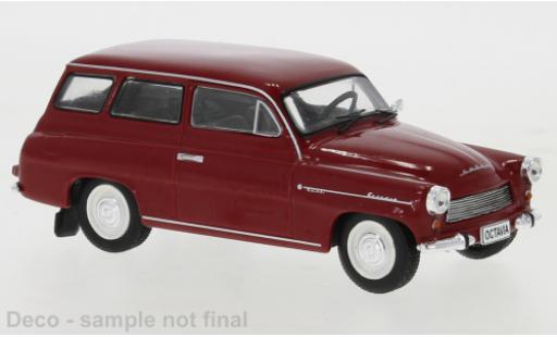 Diecast model cars Skoda Octavia 1/43 IXO combi red foncé 1969 Skoda Octavia 1/43 IXO combi red foncé 1969 diecast model cars