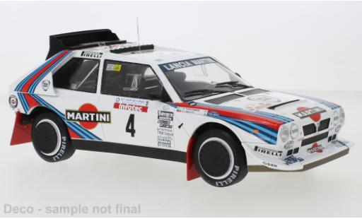 Diecast model cars Lancia Delta 1/18 IXO S4 No.4 Martini Racing Martini Tour de Corse 1986 H.Toivonen/S.Cresto Lancia Delta 1/18 IXO S4 No.4 Martini Racing Martini Tour de Corse 1986 H.Toivonen/S.Cresto diecast model cars