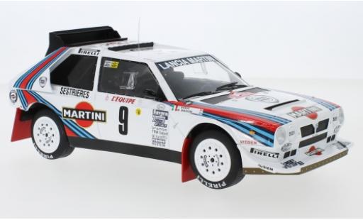 Diecast model cars Lancia Delta 1/18 IXO S4 No.9 Martini Racing Martini Rally Monte Carlo 1986 M.Biasion/T.Siviero Lancia Delta 1/18 IXO S4 No.9 Martini Racing Martini Rally Monte Carlo 1986 M.Biasion/T.Siviero diecast model cars