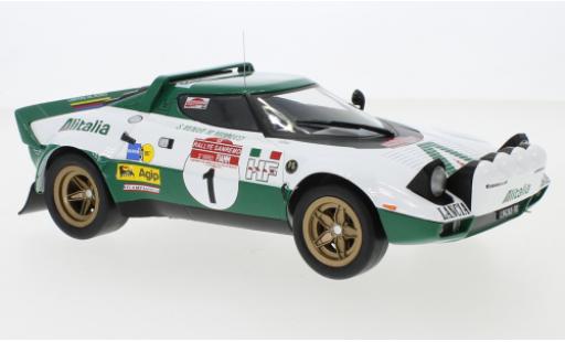 Diecast model cars Lancia Stratos 1/18 IXO HF No.1 Alitalia Rallye WM Rally San Remo 1975 S.Munari/M.Mannucci Lancia Stratos 1/18 IXO HF No.1 Alitalia Rallye WM Rally San Remo 1975 S.Munari/M.Mannucci diecast model cars