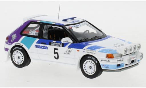 Diecast model cars Mazda 323 1/43 IXO GTX No.5 Rally Team Europe 1000 Lakes Rallye 1990 with night lights T.Salonen/V.Silander Mazda 323 1/43 IXO GTX No.5 Rally Team Europe 1000 Lakes Rallye 1990 with night lights T.Salonen/V.Silander diecast model cars