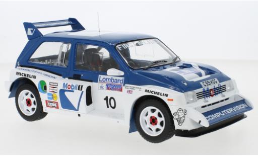 Diecast model cars MG Metro 1/18 IXO 6R4 RHD No.10 Computervision RAC Rally 1986 M.Wilson/N.Harris MG Metro 1/18 IXO 6R4 RHD No.10 Computervision RAC Rally 1986 M.Wilson/N.Harris diecast model cars