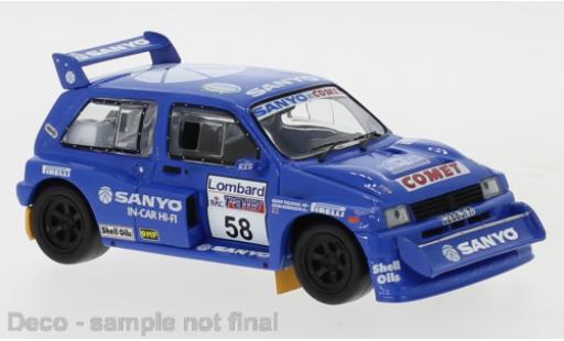 Diecast model cars MG Metro 1/43 IXO 6R4 RHD No.58 Sanyo RAC Rally 1986 G.Fielding/J.Robinson MG Metro 1/43 IXO 6R4 RHD No.58 Sanyo RAC Rally 1986 G.Fielding/J.Robinson diecast model cars