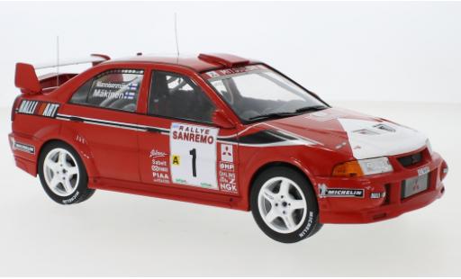 Mitsubishi Lancer 1/18 IXO RS Evolution VI No.1 Rally San Remo 1999 T.Mäkinen/R.Mannisenmäki diecast model cars