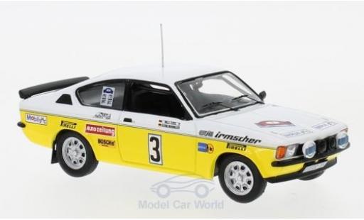 Diecast model cars Opel Kadett GT 1/43 IXO C GT/E No.3 Irmscher Tuning Rallye DM Rallye Hunsrück 1978 A.Warmbold/W.Pitz Opel Kadett GT 1/43 IXO C GT/E No.3 Irmscher Tuning Rallye DM Rallye Hunsrück 1978 A.Warmbold/W.Pitz diecast model cars