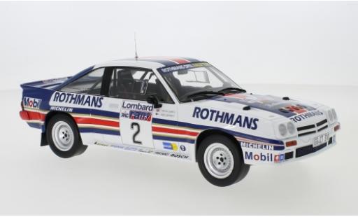 Opel Manta 1/18 IXO 400 No.2 Rothmans Rally Team Rothmans Rallye WM RAC Rallye 1983 H.Toivonen/F.Gallagher diecast model cars