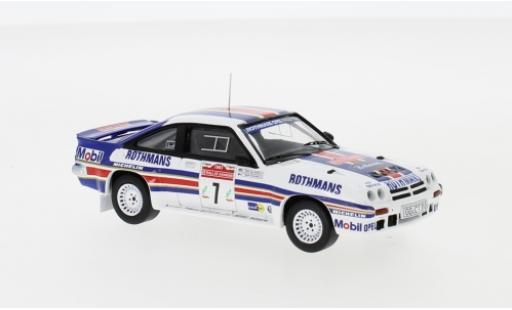Opel Manta 1/43 IXO 400 No.7 Rothmans Rally Team Rothmans Rallye WM Rallye San Remo 1983 H.Toivonen/F.Gallagher diecast model cars