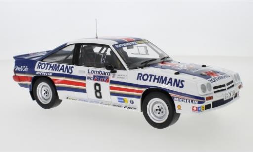 Opel Manta 1/18 IXO 400 No.8 Rothmans Rally Team Rothmans Rallye WM RAC Rallye 1983 J.McRae/I.Grindrod diecast model cars