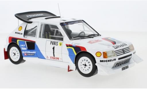 Diecast model cars Peugeot 205 1/18 IXO T16 E2 No.1 Talbot Sport Rallye WM Rallye Monte Carlo 1986 T.Salonen/S.Harjanne Peugeot 205 1/18 IXO T16 E2 No.1 Talbot Sport Rallye WM Rallye Monte Carlo 1986 T.Salonen/S.Harjanne diecast model cars