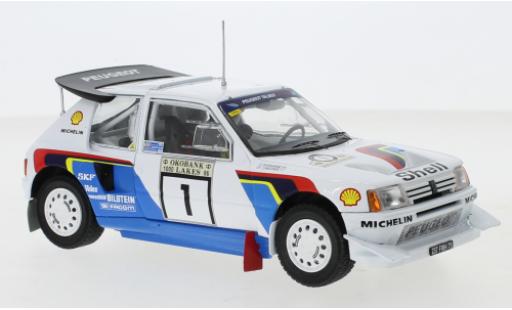 Diecast model cars Peugeot 205 1/24 IXO T16 E2 No.1 Rallye WM 1000 Lakes Rally 1986 T.Salonen/S.Harjanne Peugeot 205 1/24 IXO T16 E2 No.1 Rallye WM 1000 Lakes Rally 1986 T.Salonen/S.Harjanne diecast model cars