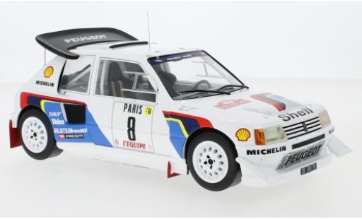 Diecast model cars Peugeot 205 1/18 IXO T16 E2 No.8 Talbot Sport Rallye WM Rallye Monte Carlo 1986 B.Saby/J-F.Fauchille Peugeot 205 1/18 IXO T16 E2 No.8 Talbot Sport Rallye WM Rallye Monte Carlo 1986 B.Saby/J-F.Fauchille diecast model cars