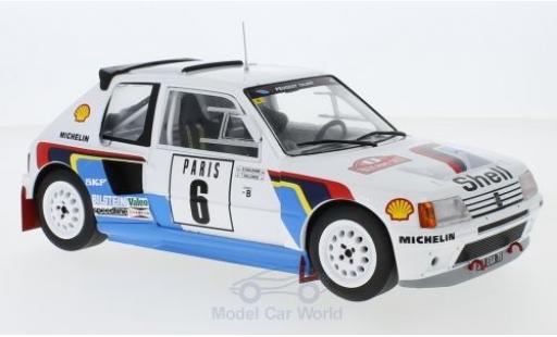 Diecast model cars Peugeot 205 1/18 IXO T16 No.6 Rallye WM Rallye Monte Carlo 1985 T.Salonen/S.Harjanen Peugeot 205 1/18 IXO T16 No.6 Rallye WM Rallye Monte Carlo 1985 T.Salonen/S.Harjanen diecast model cars
