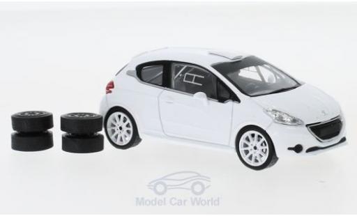 Diecast model cars Peugeot 208 1/43 IXO R2 white 2013 Plain Body Version inklusive 4 Ersatzräder Peugeot 208 1/43 IXO R2 white 2013 Plain Body Version inklusive 4 Ersatzräder diecast model cars
