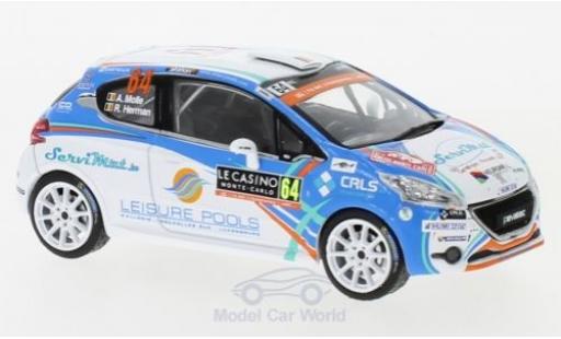Diecast model cars Peugeot 208 1/43 IXO R2 WRC No.64 WRC Rallye Monte Carlo 2018 A.Mole/R.Herman Peugeot 208 1/43 IXO R2 WRC No.64 WRC Rallye Monte Carlo 2018 A.Mole/R.Herman diecast model cars