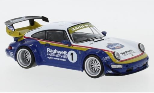 Diecast model cars Porsche 964 RWB 1/43 IXO RWB white/blue RAUH-Welt Porsche 964 RWB 1/43 IXO RWB white/blue RAUH-Welt diecast model cars