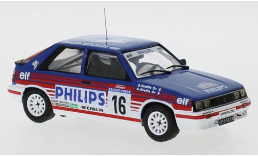Diecast model cars Renault 11 1/43 IXO Turbo No.16 Philips Rallye WM Tour de Corse 1987 A.Oreille/S.Oreille Renault 11 1/43 IXO Turbo No.16 Philips Rallye WM Tour de Corse 1987 A.Oreille/S.Oreille diecast model cars