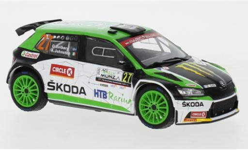 Diecast model cars Skoda Fabia 1/43 IXO R5 Evo No.27 WRC Rallye Monza 2020 O.Solberg/A.Johnston Skoda Fabia 1/43 IXO R5 Evo No.27 WRC Rallye Monza 2020 O.Solberg/A.Johnston diecast model cars