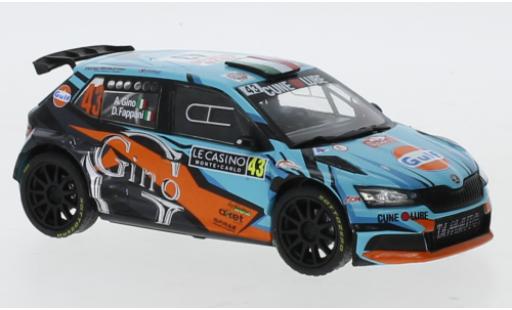 Diecast model cars Skoda Fabia 1/43 IXO R5 EVO No.43 Rallye WM Rallye Monte-Carlo 2020 A.Gino/D. Fappani Skoda Fabia 1/43 IXO R5 EVO No.43 Rallye WM Rallye Monte-Carlo 2020 A.Gino/D. Fappani diecast model cars