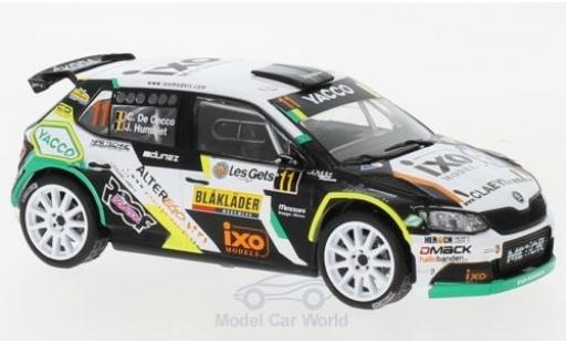 Skoda Fabia 1/43 IXO R5 No.11 Rallye Condroz 2018 C. De Cecco/J.Humblet diecast model cars