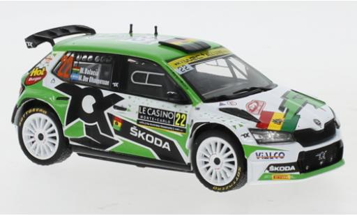 Skoda Fabia 1/43 IXO Rally 2 EVO No.22 Rally Monte Carlo 2021 M.Bulacia Wilkinson/M.Der Ohannesian diecast model cars