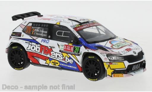 Diecast model cars Skoda Fabia 1/43 IXO Rally 2 EVO No.39 jobfixers.be Rally Ypres 2021 P.J.M.Cracco/L.Vermeulen Skoda Fabia 1/43 IXO Rally 2 EVO No.39 jobfixers.be Rally Ypres 2021 P.J.M.Cracco/L.Vermeulen diecast model cars