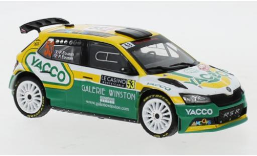 Skoda Fabia 1/43 IXO Rally 2 EVO No.53 Rally Monte Carlo 2021 P.Eouzan/P.Eouzan diecast model cars