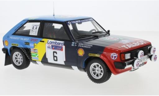 Diecast model cars Talbot Sunbeam 1/18 IXO Lotus No.6 RAC Rallye 1982 S.Blomqvist/B.Cederberg Talbot Sunbeam 1/18 IXO Lotus No.6 RAC Rallye 1982 S.Blomqvist/B.Cederberg diecast model cars