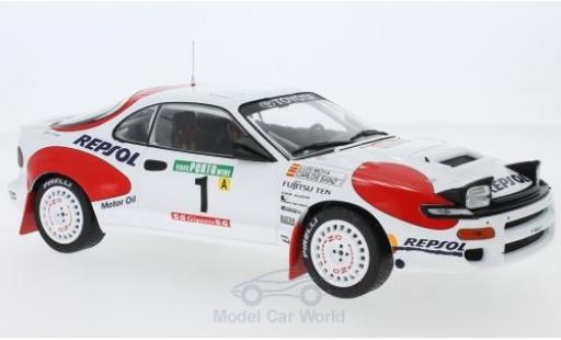 Diecast model cars Toyota Celica 1/18 IXO GT-Four ST185 No.1 Team Europe Rallye WM Rallye Portugal 1992 C.Sainz/L.Moya Toyota Celica 1/18 IXO GT-Four ST185 No.1 Team Europe Rallye WM Rallye Portugal 1992 C.Sainz/L.Moya diecast model cars
