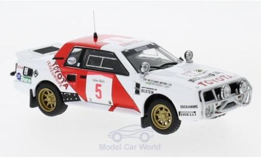 Diecast model cars Toyota Celica 1/43 IXO TwinCam Turbo (TA64) No.5 Team Europe Rallye WM Safari Rallye 1984 B.Waldegard/H.Thorszelius Toyota Celica 1/43 IXO TwinCam Turbo (TA64) No.5 Team Europe Rallye WM Safari Rallye 1984 B.Waldegard/H.Thorszelius diecast model cars