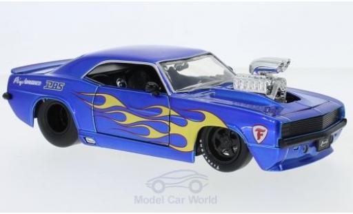 Diecast model cars Chevrolet Camaro 1/24 Jada Toys metallic blue/Dekor 1969 Chevrolet Camaro 1/24 Jada Toys metallic blue/Dekor 1969 diecast model cars