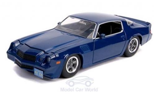 Chevrolet Camaro 1/24 Jada Toys Z28 blue Stranger Things 1979 mit Sammelmünze diecast model cars