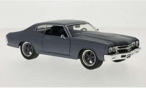 Diecast model cars Chevrolet Chevelle 1/24 Jada Toys SS matt-grey Fast & Furious 1970 Doms Chevrolet Chevelle 1/24 Jada Toys SS matt-grey Fast & Furious 1970 Doms diecast model cars