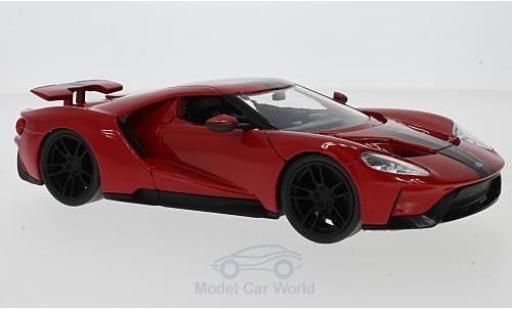 Diecast model cars Ford GT 1/24 Jada Toys red 2017 Ford GT 1/24 Jada Toys red 2017 diecast model cars