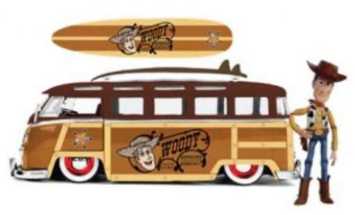 Diecast model cars Volkswagen T1 1/24 Jada Toys Woody Lowrider Toy Story Volkswagen T1 1/24 Jada Toys Woody Lowrider Toy Story diecast model cars