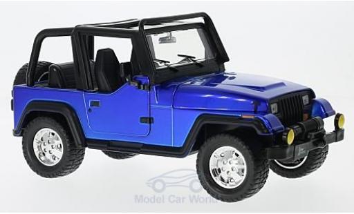 Jeep Wrangler 1/24 Jada Toys blue 1992 ohne Vitrine diecast model cars