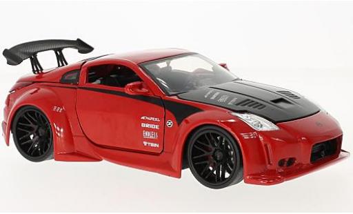 Diecast model cars Nissan 350Z 1/24 Jada Toys red/black 2003 Nissan 350Z 1/24 Jada Toys red/black 2003 diecast model cars