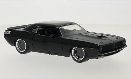 Diecast model cars Plymouth Barracuda 1/24 Jada Toys black/grey Fast & Furious 1970 tuning Plymouth Barracuda 1/24 Jada Toys black/grey Fast & Furious 1970 tuning diecast model cars