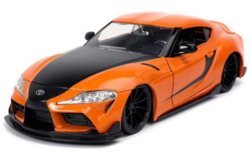 Diecast model cars Toyota Supra 1/24 Jada Toys GR orange/matt-black Fast & Furious 2020 Toyota Supra 1/24 Jada Toys GR orange/matt-black Fast & Furious 2020 diecast model cars