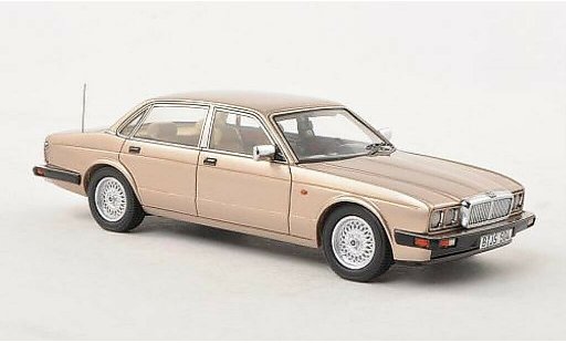 Jaguar XJ Base 1/43 Neo Sovereign beige LHD 1990 diecast model cars