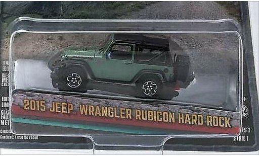Jeep Wrangler Base 1/64 Greenlight green/matt-black 2015 diecast model cars