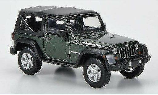 Jeep Wrangler Rubicon 1/43 Greenlight Softtop green 2012 diecast model cars