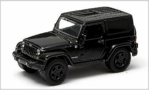 Jeep Wrangler Base 1/64 Greenlight black/Dekor 2014 diecast model cars